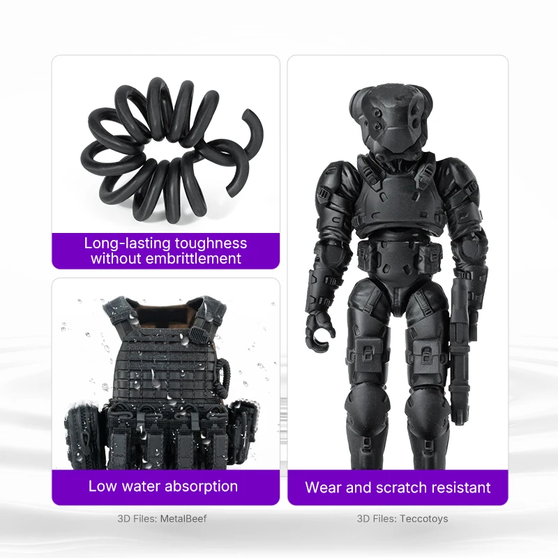 Resione Odporny na uderzenia, wytrzymały ABS jak żywica 3d UV Trwała żywica nylonowa do drukarki 3D Elegoo Mars Anycubic — zdjęcie produktu 5
