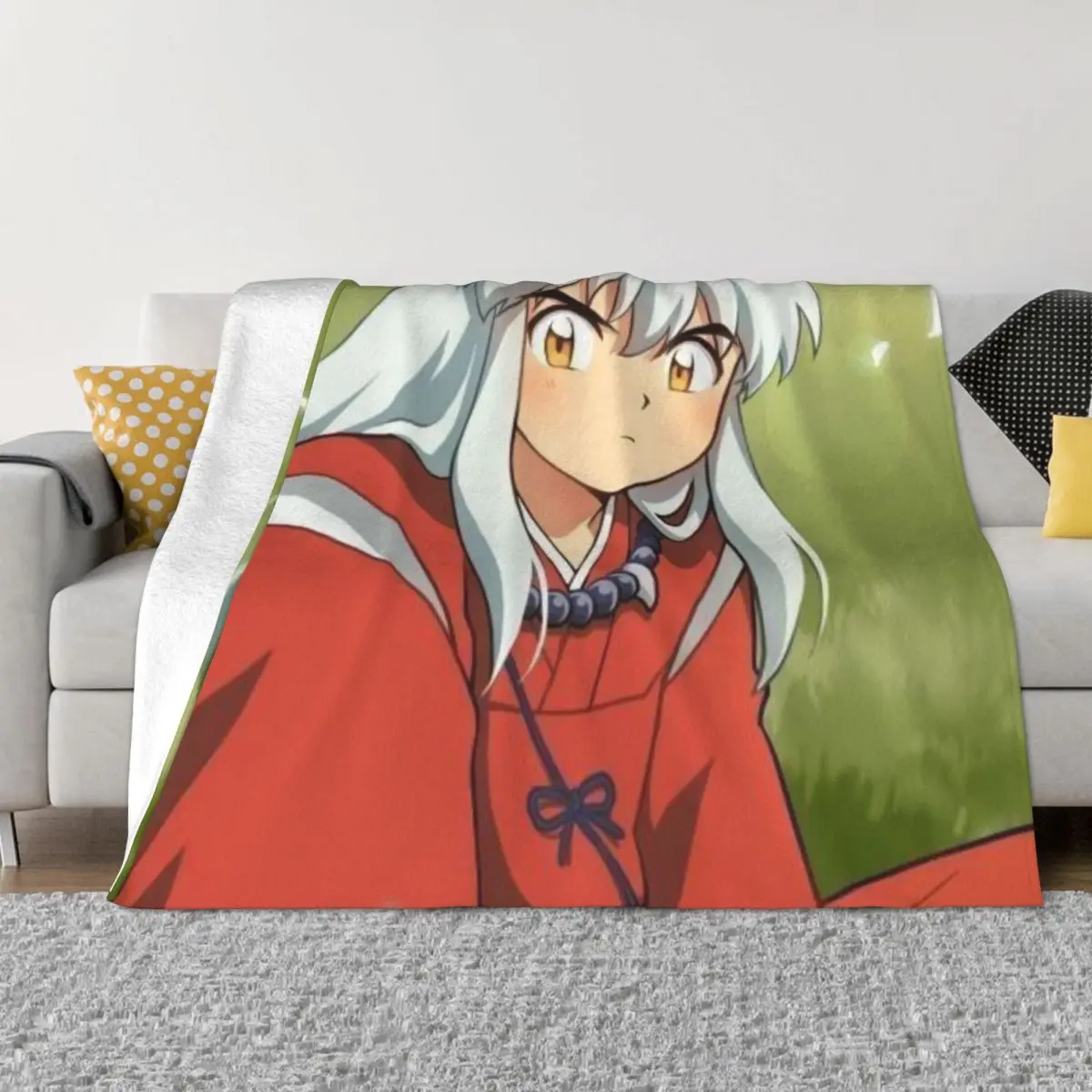 

InuYasha 00676 Quilt pet blankets Throw Blanket Couple Blankets blankets for winter Throw Blanket