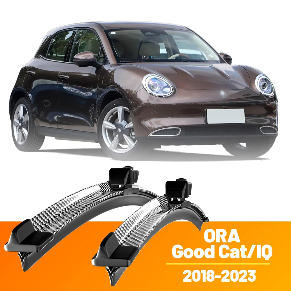 Limpiaparabrisas delantero de fibra de carbono para Great Wall ORA Good Cat IQ 2018-2023 2019 2020 2021 2022, 2 uds.