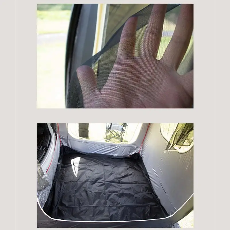 Imagem -05 - Impermeável Bagageira da Barraca para Camping Suv Hatchback Tent Car Tail Shade Carro Telhado Dossel Pessoa