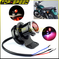 Vintage Tail Light LED Motorcycle Retro Taillight Universal Brake Lamp For Harley Bobber Chopper Custom Lucas Mini Brake Lights