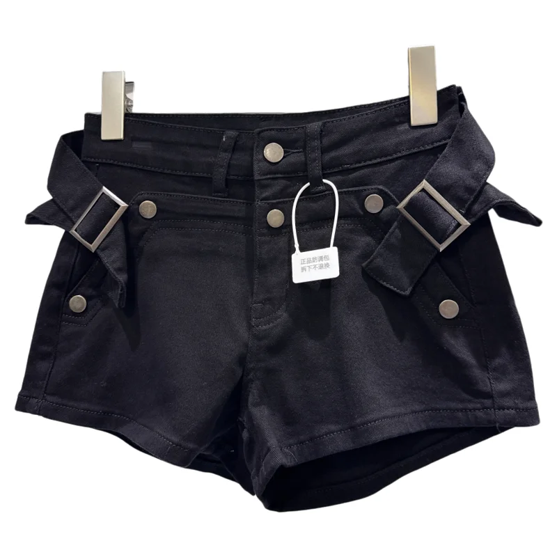 

Джинсы женские прямого кроя с перекрестными ремнями на талии, длина до середины икры, весна 2026, трендовые, с эффектом потертости