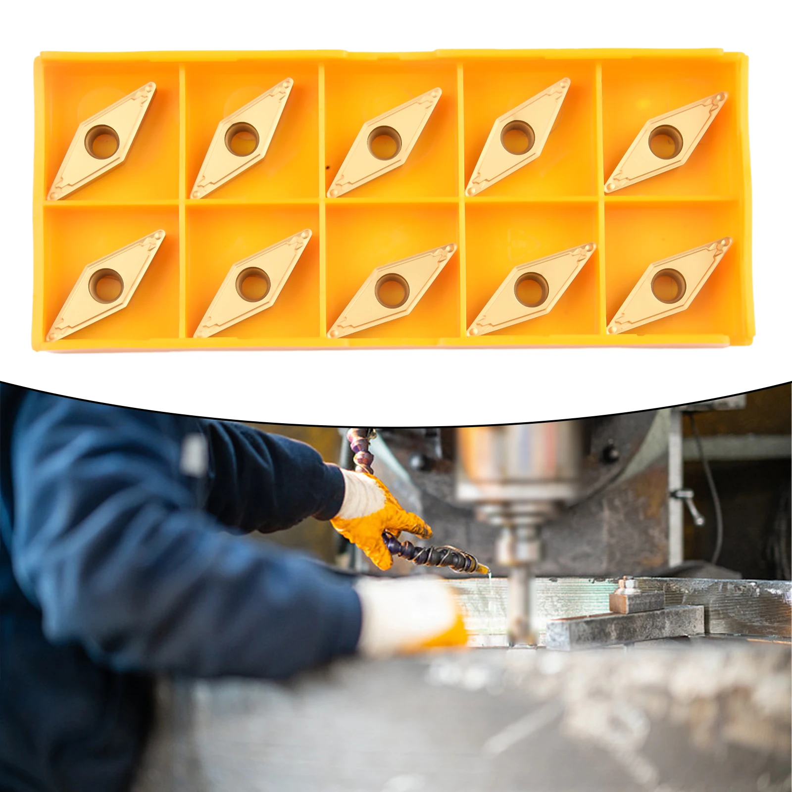 حشوات كربيد VBMT160408 HQ للتحول والطحن 10 عبوات مصممة لأداء ممتاز في حالات صعبة #4