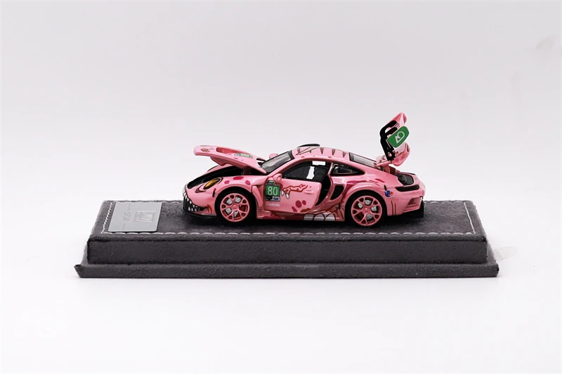 DWM 1:64 GT3 RS rexys Pink/roxys Green #80 Limited499 Alloy Vehicle Collectible Car Model