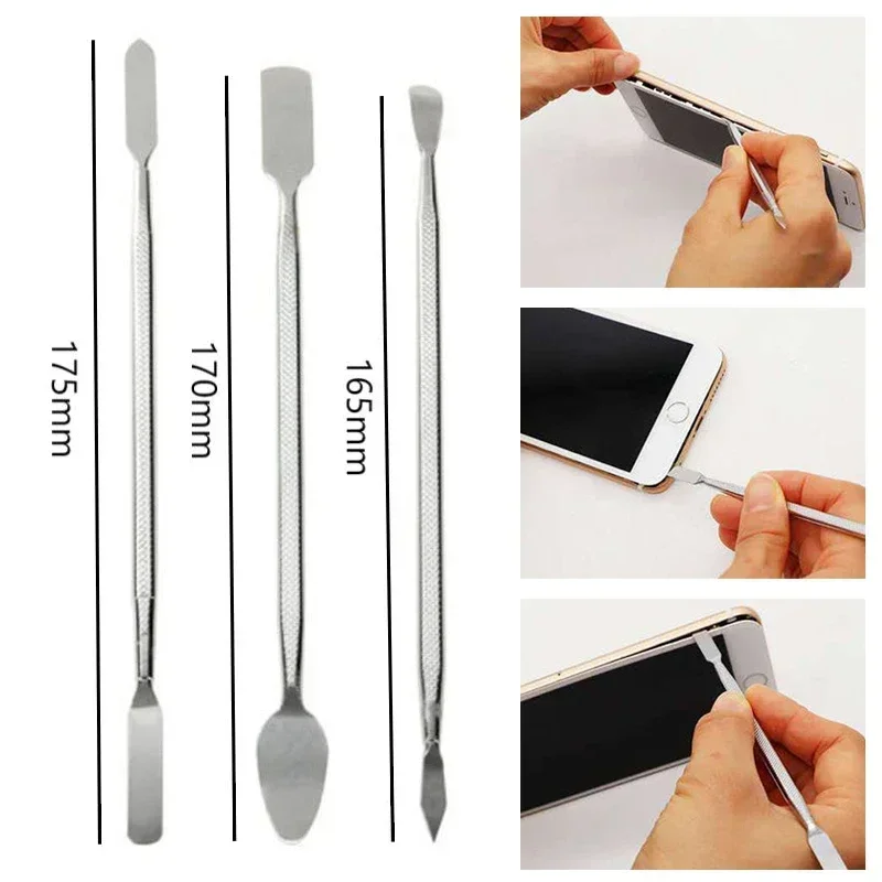 4/8pcs Mobile Phone Repair Tools Kit Metal Prying Tool For iPhone Samsung Smartphone Laptop Tablet Opening Disassembly Hand Tool