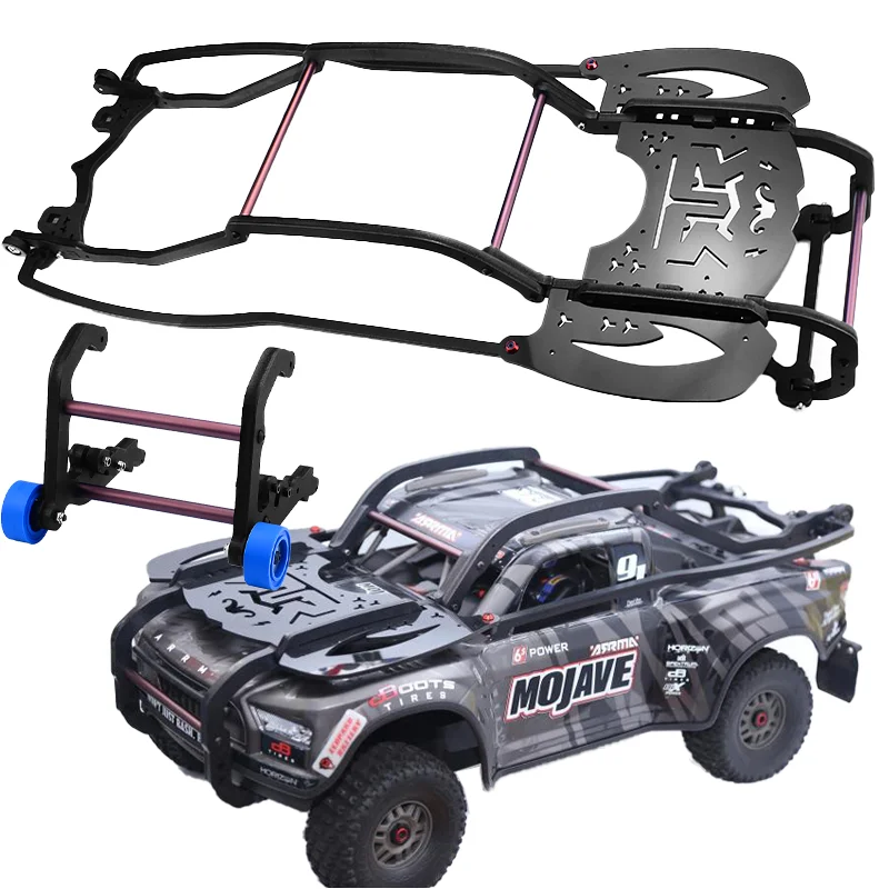 Assembly Roll Frame Shell Based Roll Cage and Wheelie Bar Set for 1/7 ARRMA RC MOJAVE 6S EXB Desert Truck Car