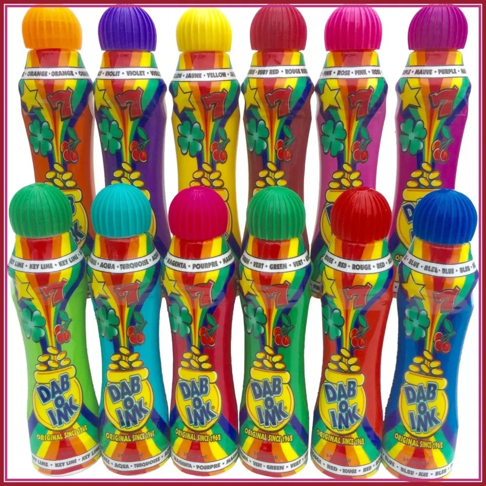 

Dab-O-Ink 3oz Bingo Daubers - Mixed Colors - 12ct