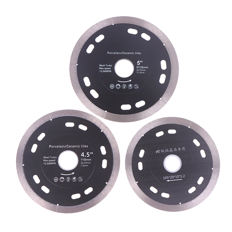 105/115/125mm 다이아몬드 톱날 건식 절단 금속 브레이징 디스크 열간 프레스 앵글 그라인더 디스크 절단 휠 석재 타일 벽