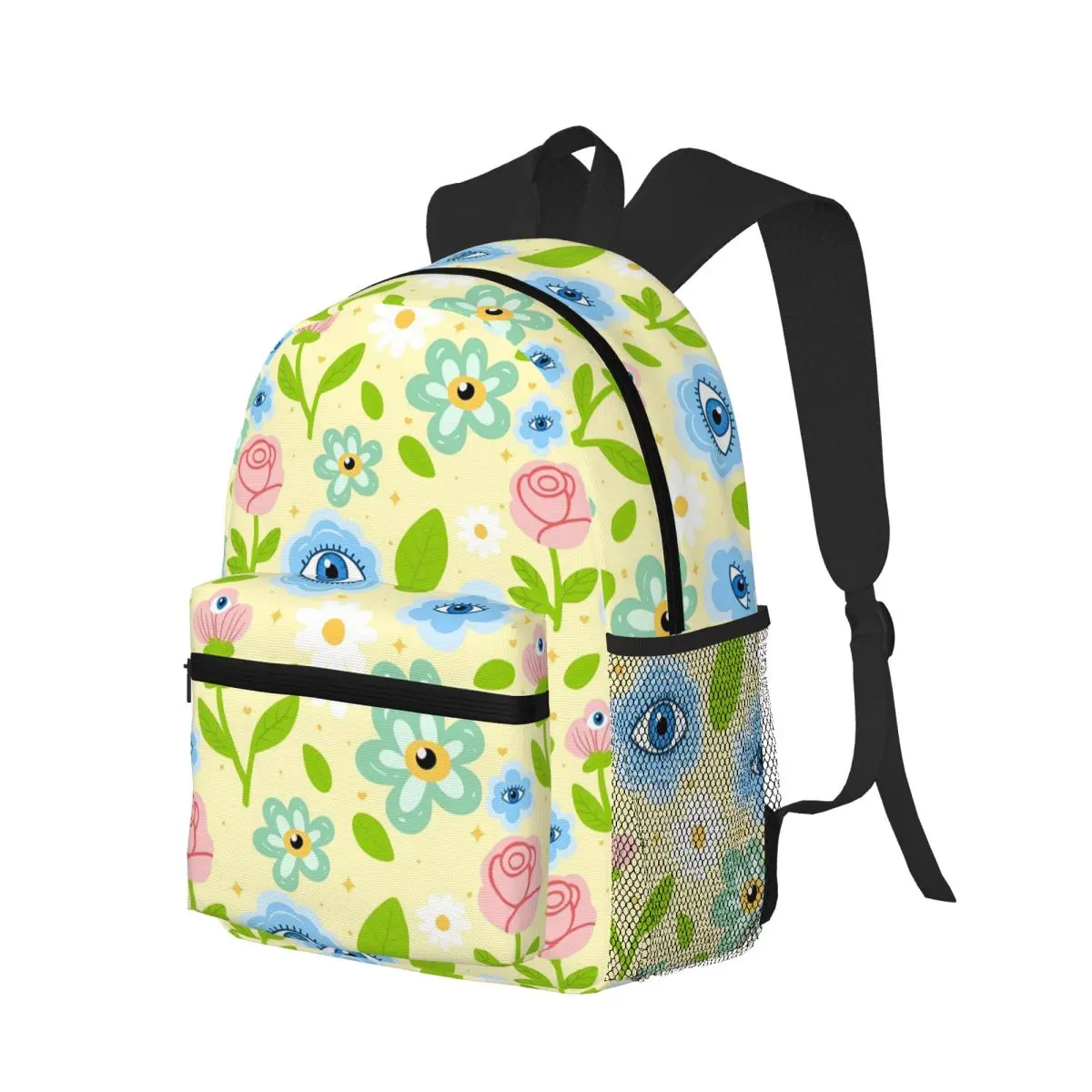 Turkish Evil Eye Nazar Boncuk Student Backpack School Bag Hiking Travel Daypack for Men Women Bookbag Shoulder Bags