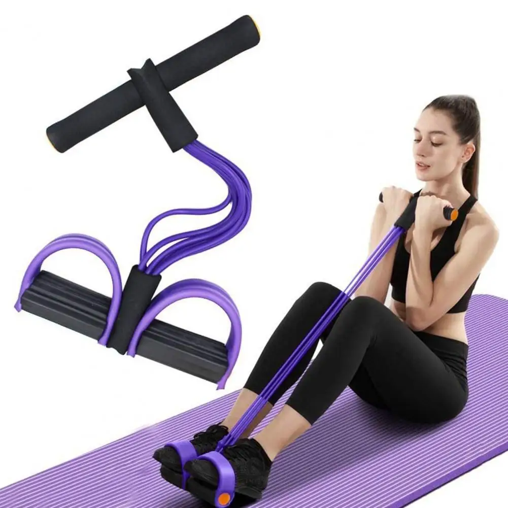 

Многофункциональный эспандер-тренажер для пресса и растяжки с 6 трубками, ручками и эластичным тросом для йоги, для домашнего использования