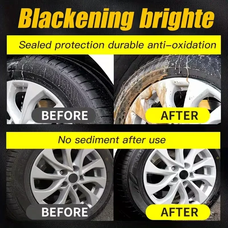 Tire Shine & Plastic Repair Paste -Removes Scratches/Oxid, Restores Shinefor Tires/Trim with UV Protect, 5-Min Fix