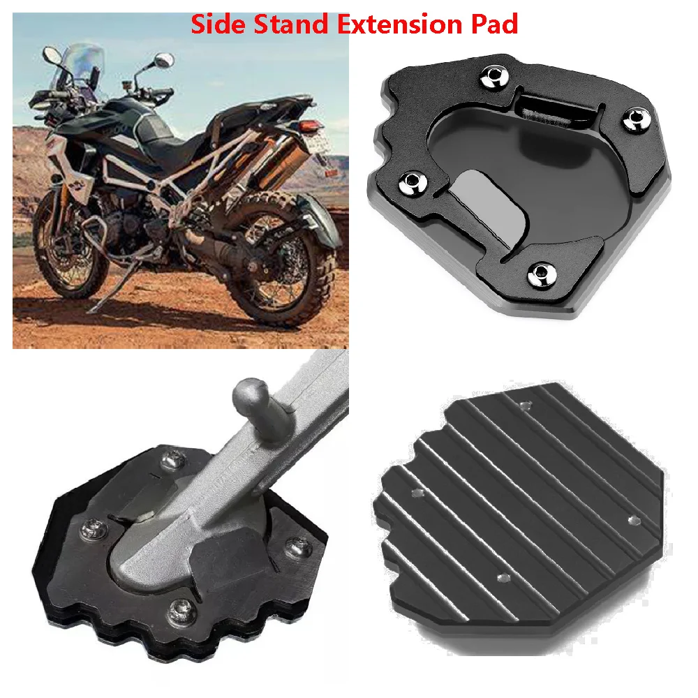 

Fits For Triumph Tiger 1200 Pro Explorer ABS Not Rally 2022-2025 Motorcycle Side Stand Base Enlarge Extender Extension Widener