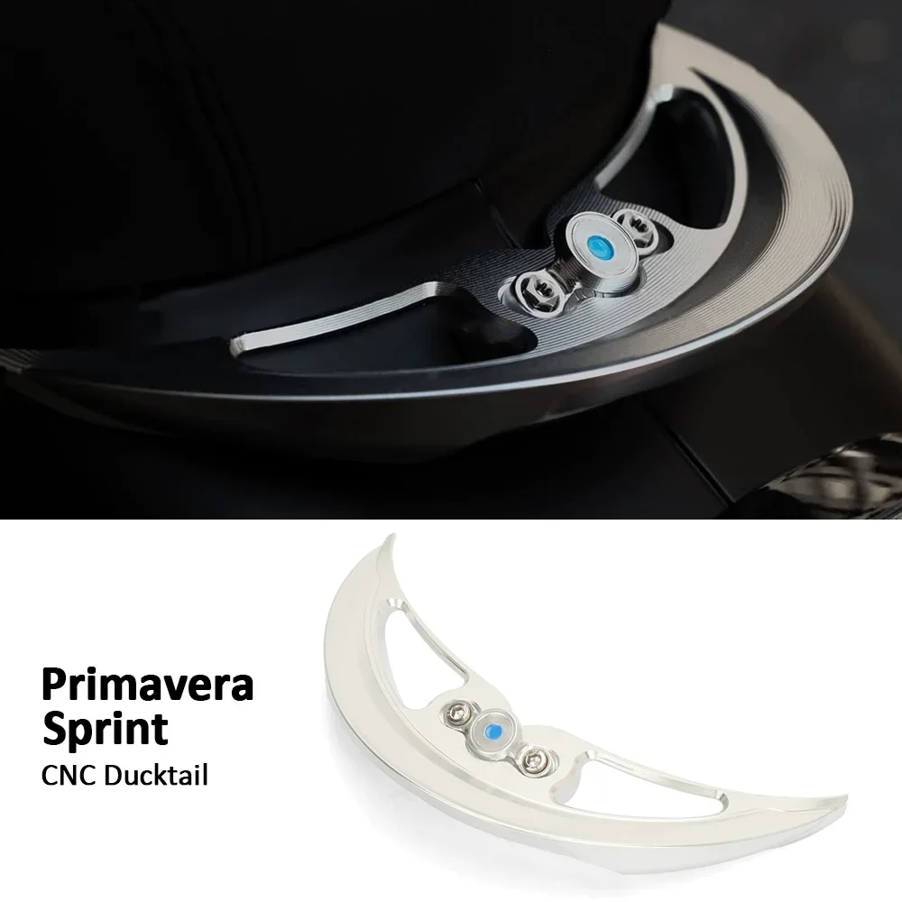 

Motorcycle Ducktail Rear Grab Holder CNC Aluminium Fairing Black Silver Gold For Vespa Sprint Primavera 150 Sprint150