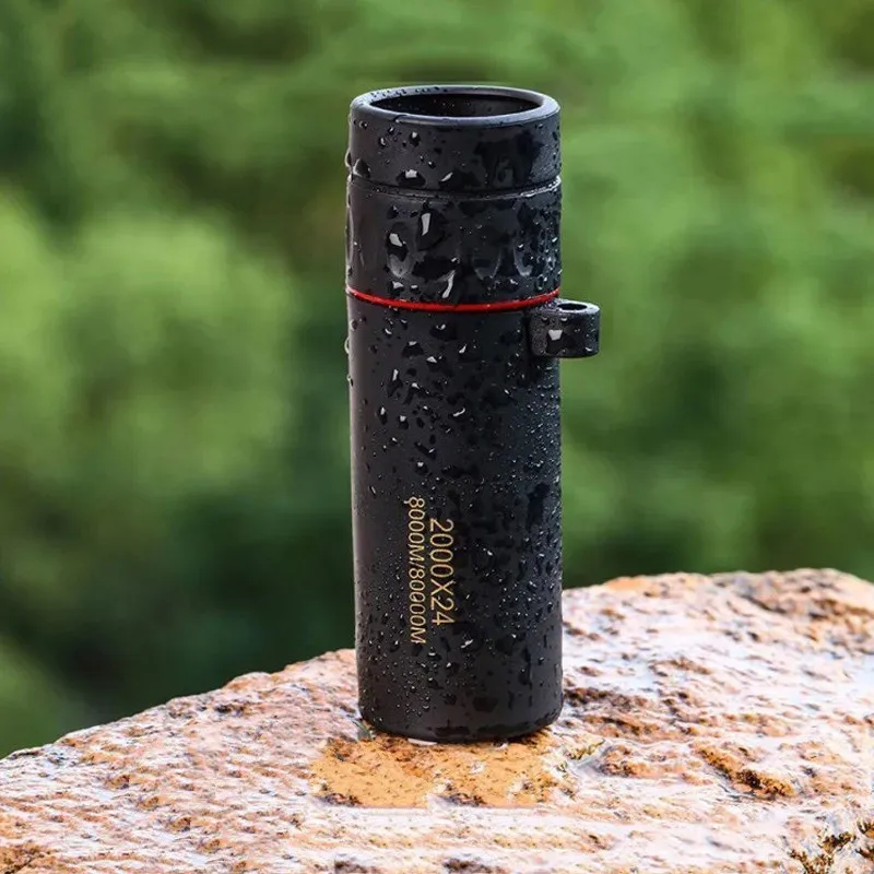 Telescópio Monocular HD com Suporte, 2000x24, Mini, Portátil, Celular, Ao Ar Livre, Camping, Caça, Observação de pássaros