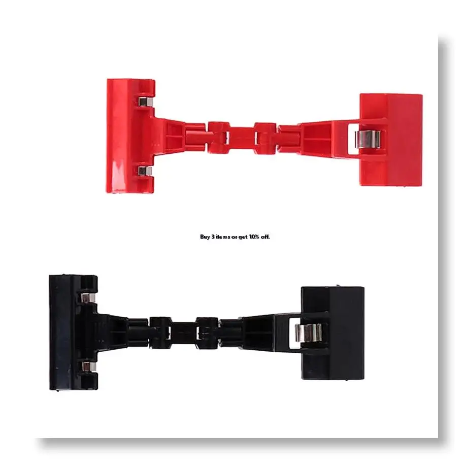 ✼2 Pack Adjustable Document Holder, Rotatable Paper Copy Holder Clip Flexible Drawing Board Clamps - Black & Red