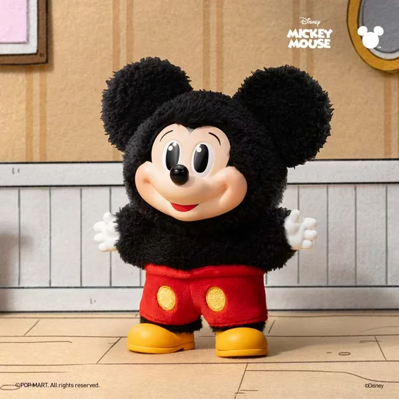 

Подлинный новый Popmart Mickey Family, милый брелок для ключей вместе, серия слепая коробка, фигурки, игрушки, коллекционные настольные украшения, подарок для девочки