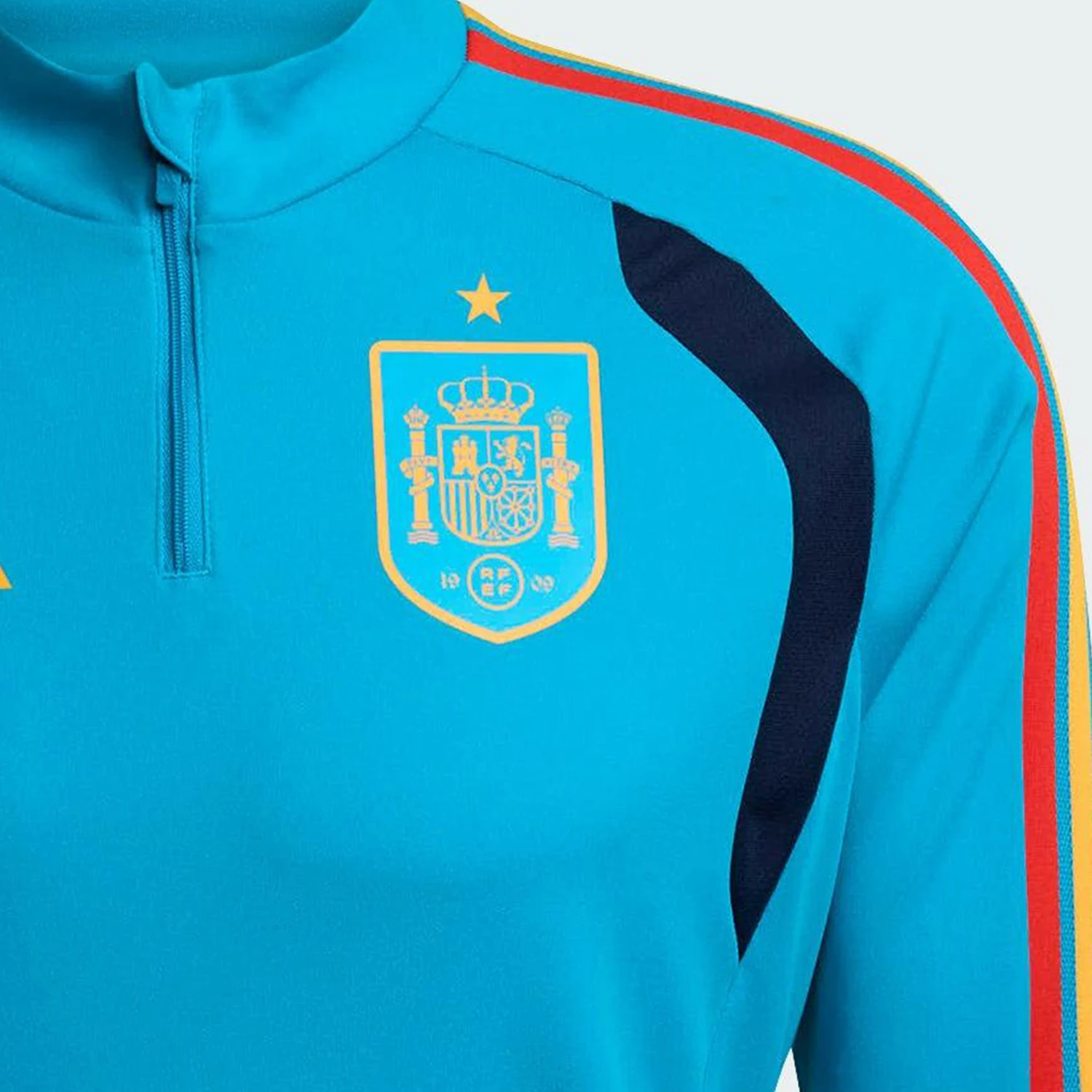 Adidas genuine winter men's stand up collar spliced soccer top KA8196