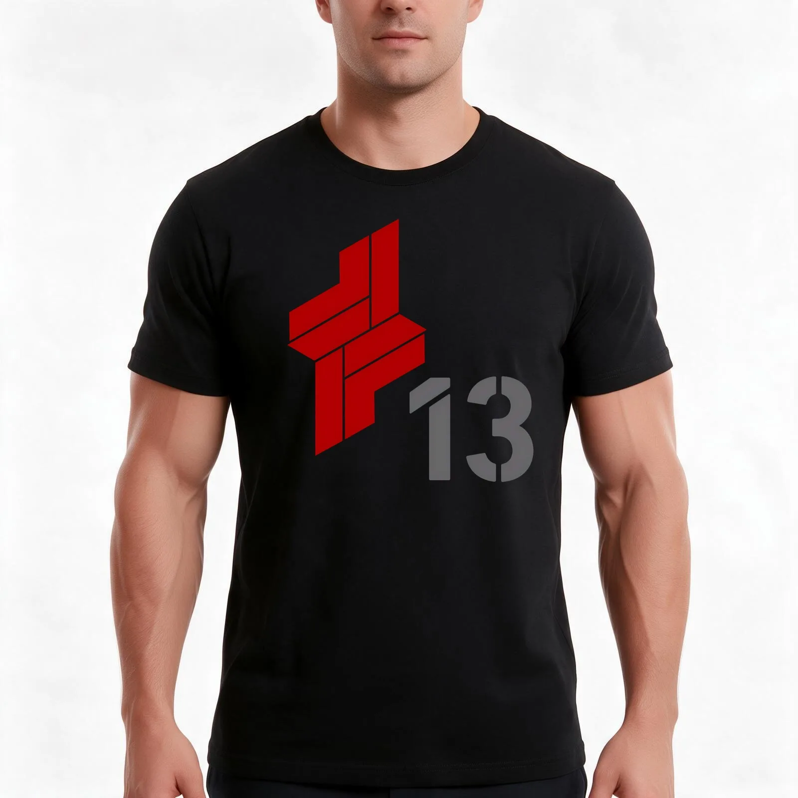 Gun 13 G13 G-13 Raven AC Pilot Emblem Sticker Red Guns T-Shirt, Summer Casual Cotton Tee, Oversized Streetwear Tops, 100% Cotton
