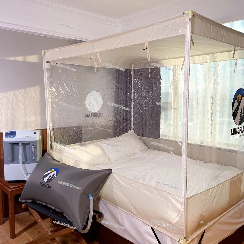 Longfian Hypoxic Training 9%-20.9% مولد Hypoxia باستخدام خيمة النوم على السرير