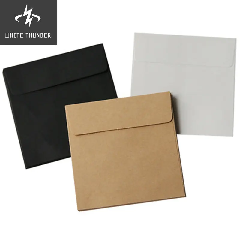 

(10 Pieces/Lot) 10*10cm Kraft Square Mini Blank Envelopes For Membership Card / Small Greeting Card / Storage Paper Envelopes