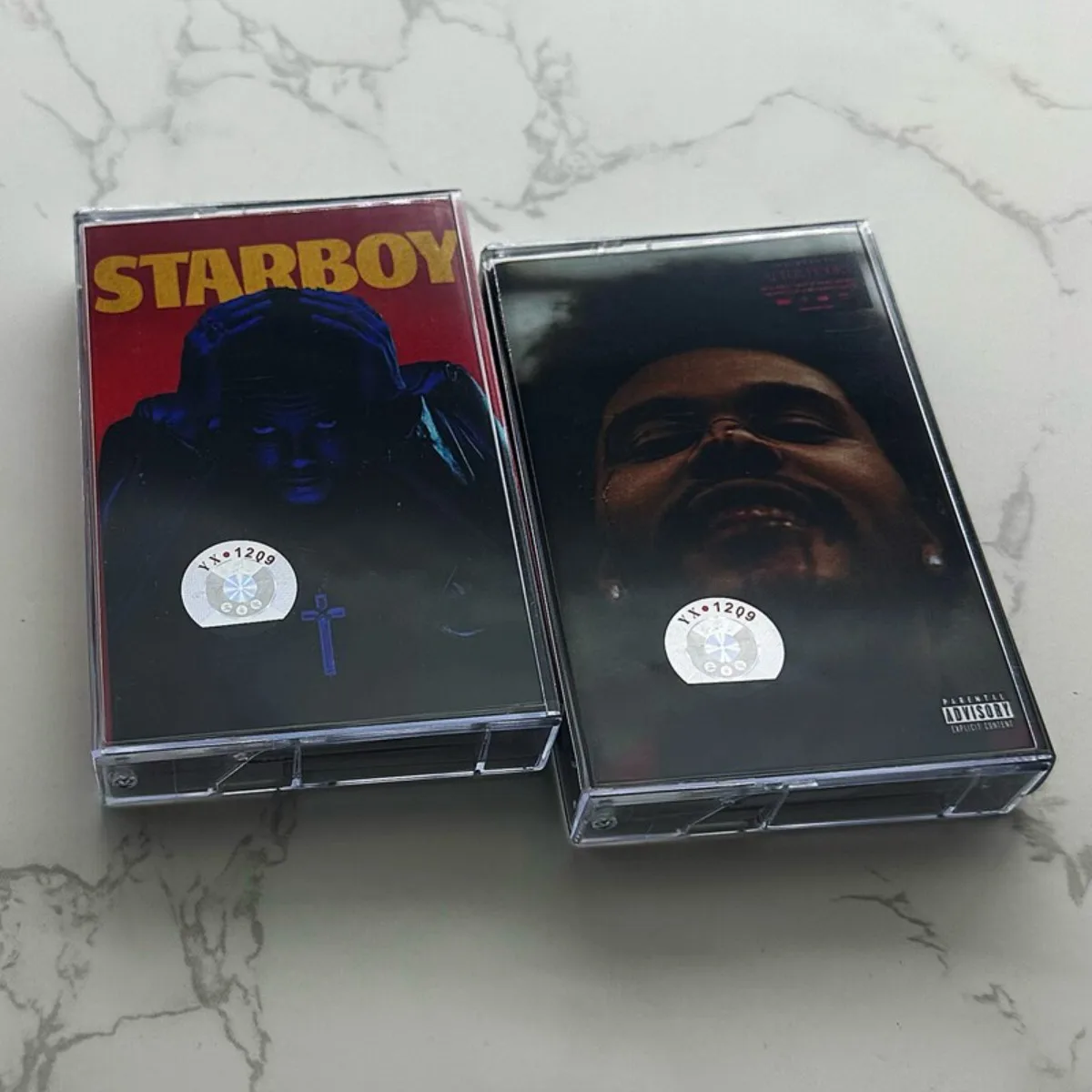 

The Weeknd Starboy & After Hours Cassette Tapes Retro Synth Pop R&B Soul Music Collection for Audiophiles and Music Collectors