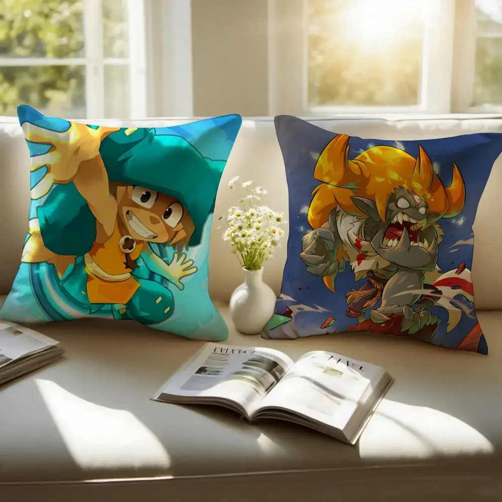 Wa-kfu Anime Fashion Cushion Cover Cushion Cover Soft & Easy-Wash Pillow Case – Versatile For Couch, Bed, Travel And Office