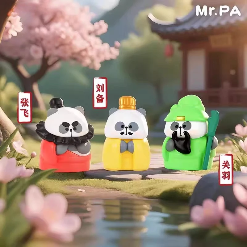 

MR.PA Little Pa's Three Kingdoms Series слепая коробка панда-угадай сумка загадочная коробка милый персонаж аниме настольное украшение подарок
