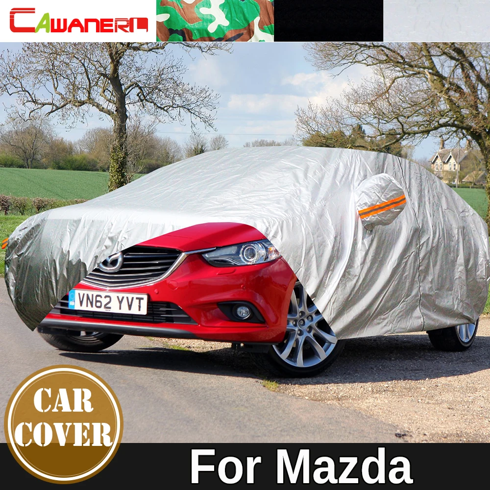 

Full Car Cover Outdoor Sun Anti-UV Snow Rain Protection Waterproof Auto Cover Dustproof For Mazda 2 6 Tribute Carol CX-8 BT-50