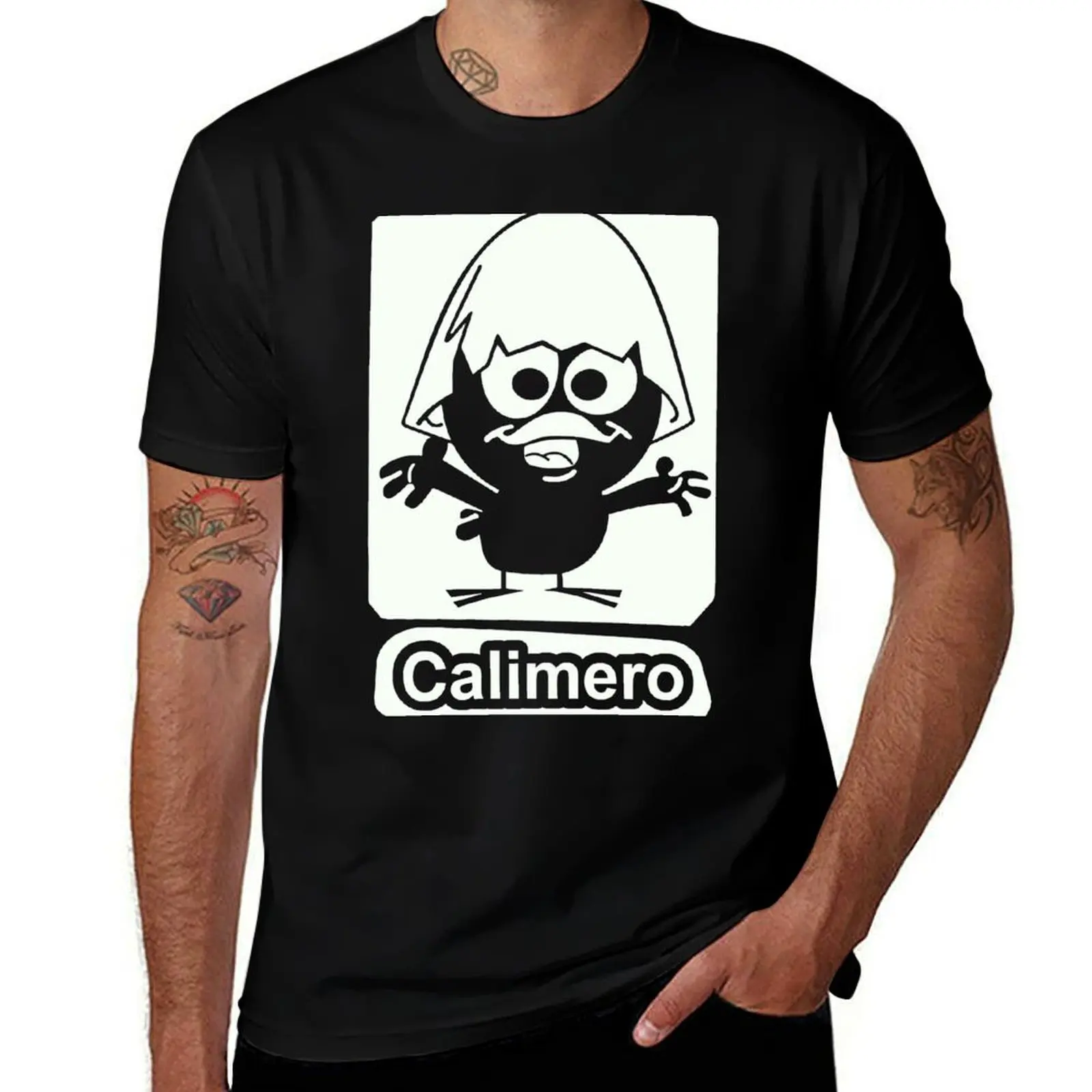 Calimero T-Shirt vintage t shirts kawaii clothes Men's clothing