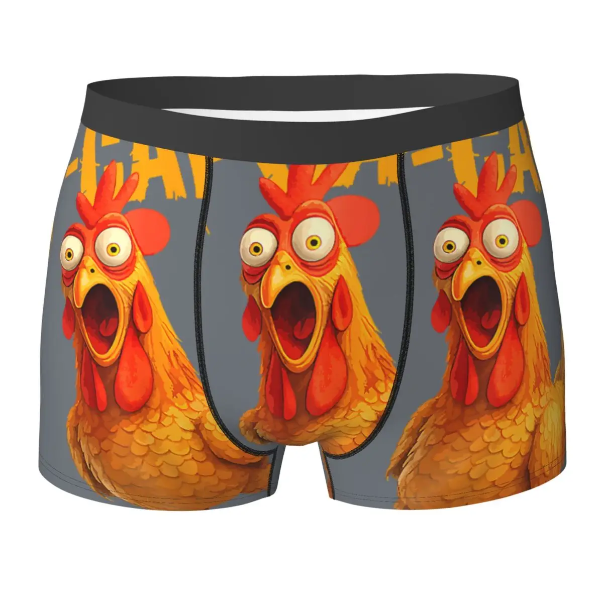 

Funny F-Caw-F Chicken FCAWF Chicken Boxershorts Pouch Underwear Hot Sale Printed Boxer Brief Soft Trend Men's Panties Plus Size