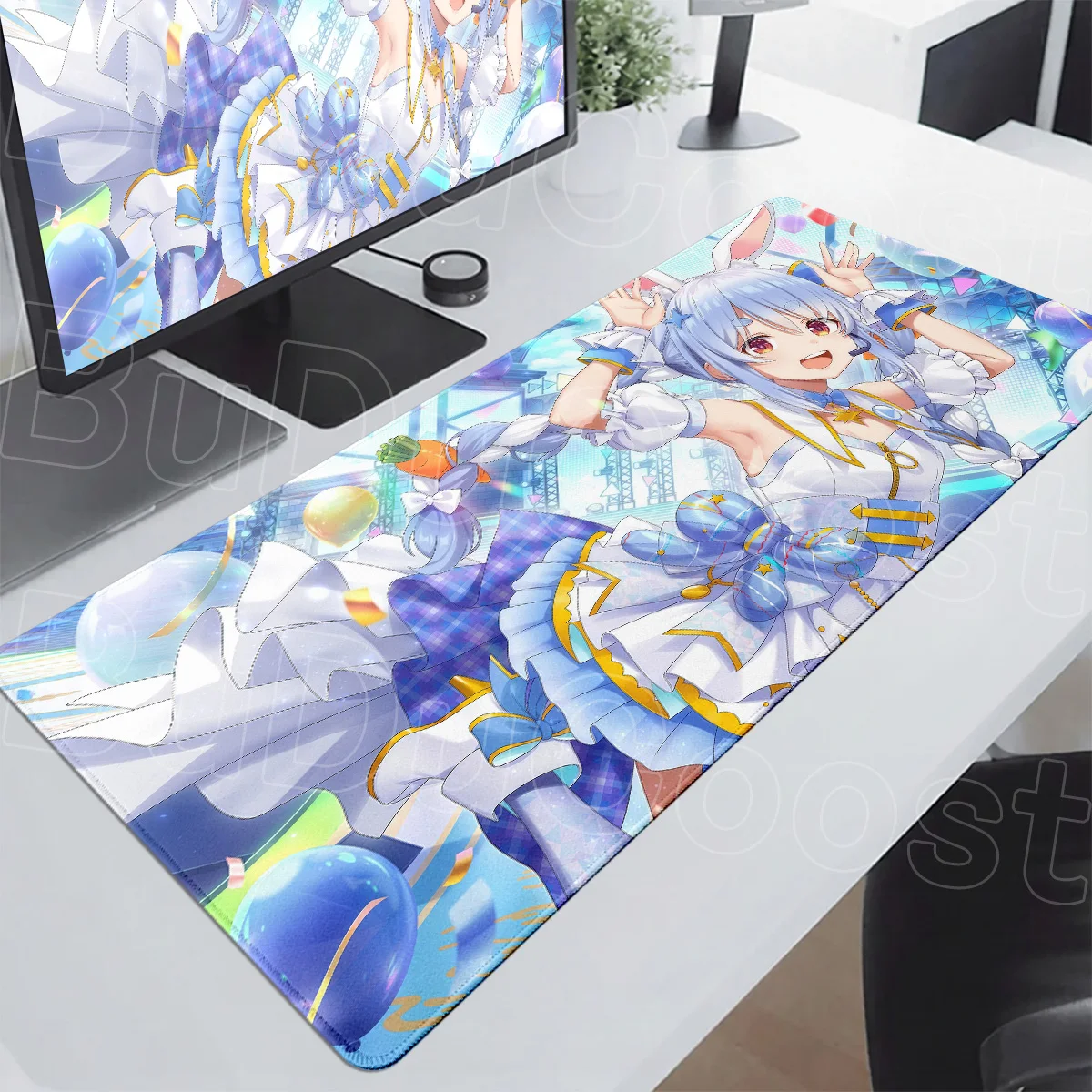 1200x600mm Oversized Cartoon Usada Pekora E-sports Gamer Mouse Pad Durable Stitch Edge Computer Table Mats For Office And Gaming