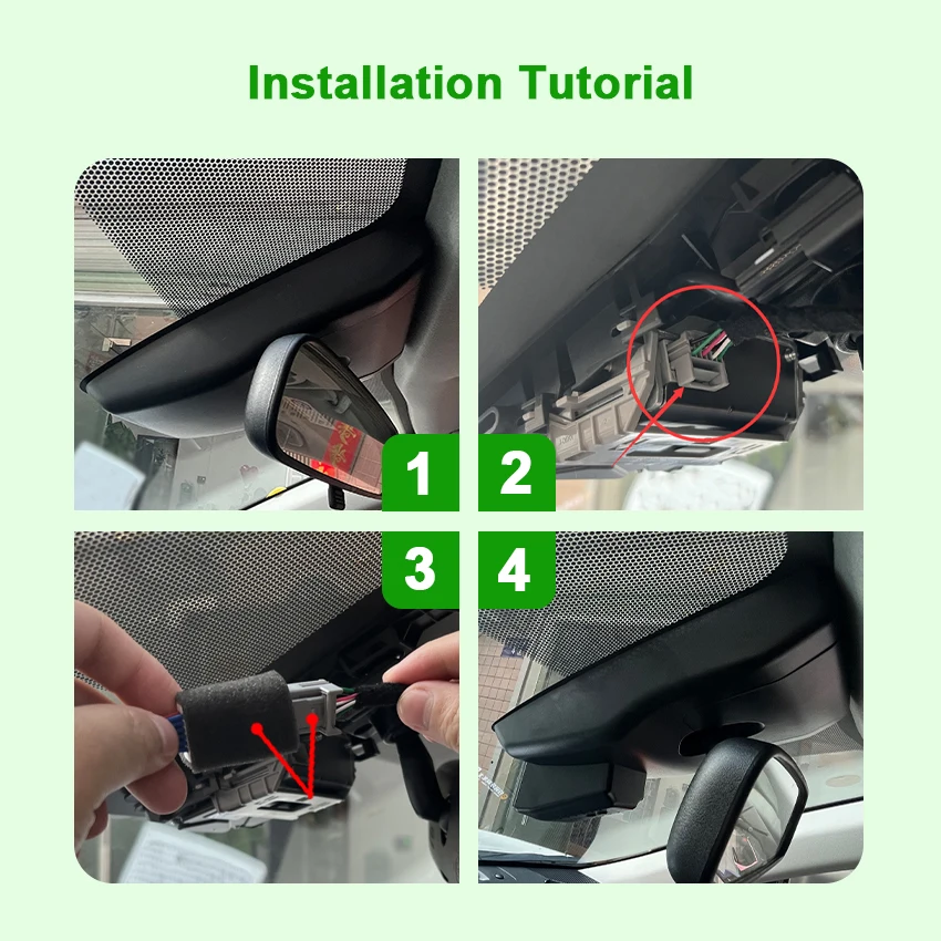 Picture 5: Front Rear Dashcam For Toyota Corolla Cross 2022 Plug and play Car DVR WIFI High Quality Camera Video Recorder Original OEM Look