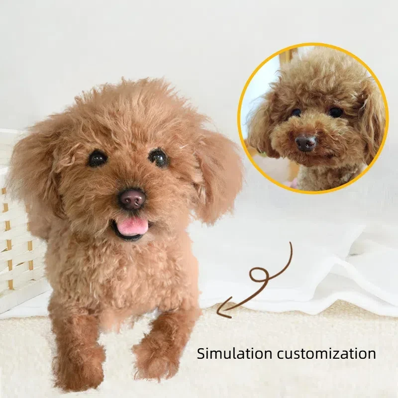 Dropshipping Gift Pet Commemorative Teddy VIP Exclusive Custom Handmade Simulated Cat and Dog Plush Toy Gift