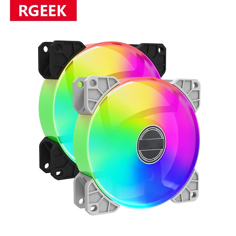 RGEEK Computer Tower Case 12V DC RGB Air Cooling Fan 90mm LED 5V ARGB Fan Cooler 9025 LED PC Chassis Coolings