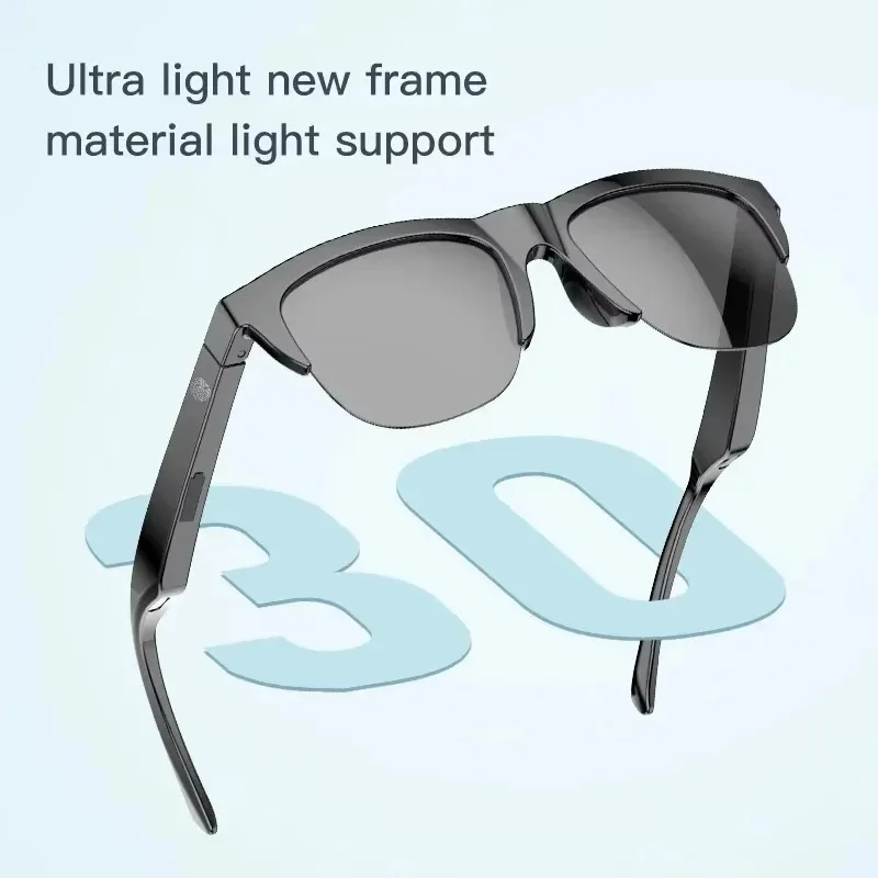Smart Translation Glasses Real‑time AI Translation Hands‑free Call Music Playback Daily Outdoor Smart Audio Glasses - view 3