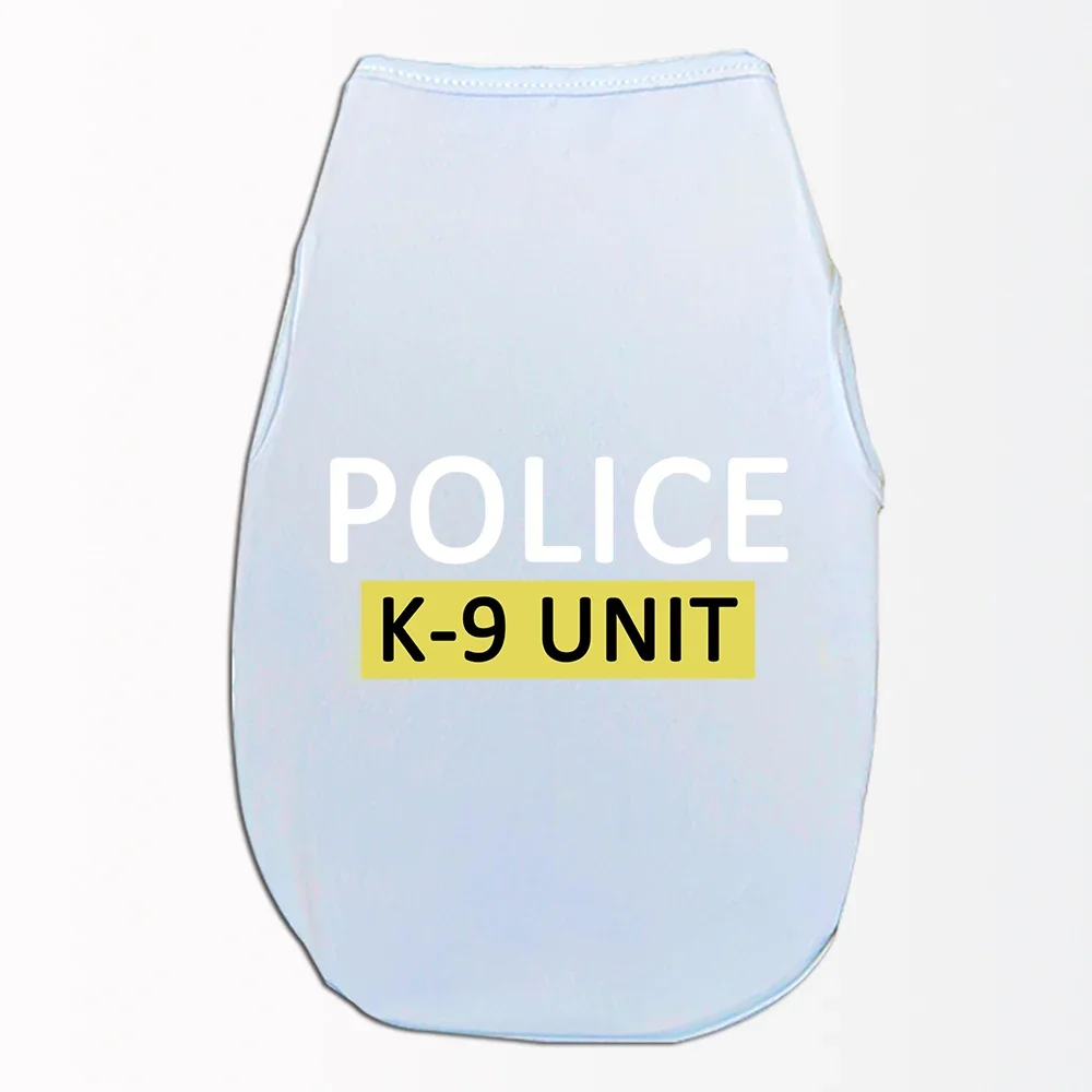 Жилет с принтом ПОЛИЦИИ для домашних животных, кошек и собак, весна-лето, дышащий, удобный для маленьких и средних собак, урна для домашних животных