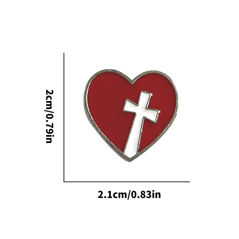 corazón dibujos animados lindo Pin artístico Pin Accesorio Textura aleación