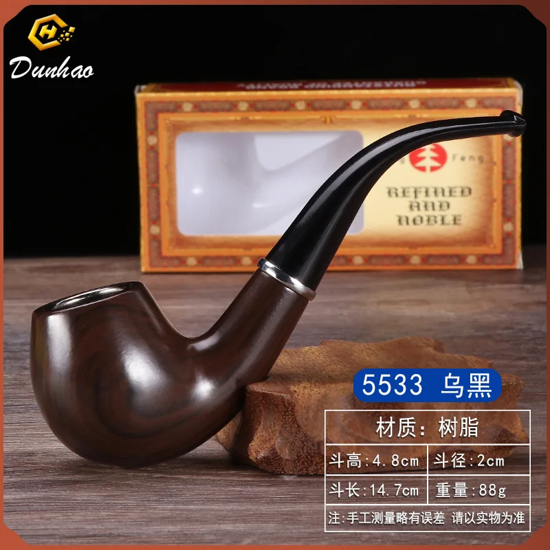 Resin Tobacco pipe Removable Bent Portable smoking pipe smoke accesoires gift for man