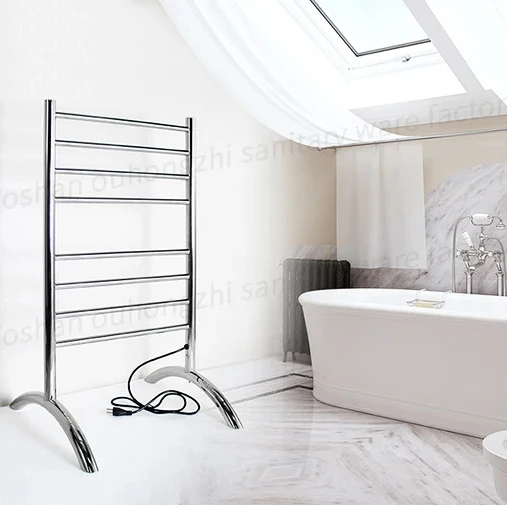 

Standing Heated Towel Rails Factory 304 Stainless Steel Wall-Mounted Electric Towel Warmer for Bathroompromote sales
