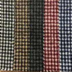 Woolen Fabric By The Meter for Costume Skirts Pants Diy Sewing Winter Black White Blue Drape Soft Plaid Textile Children's Cloth