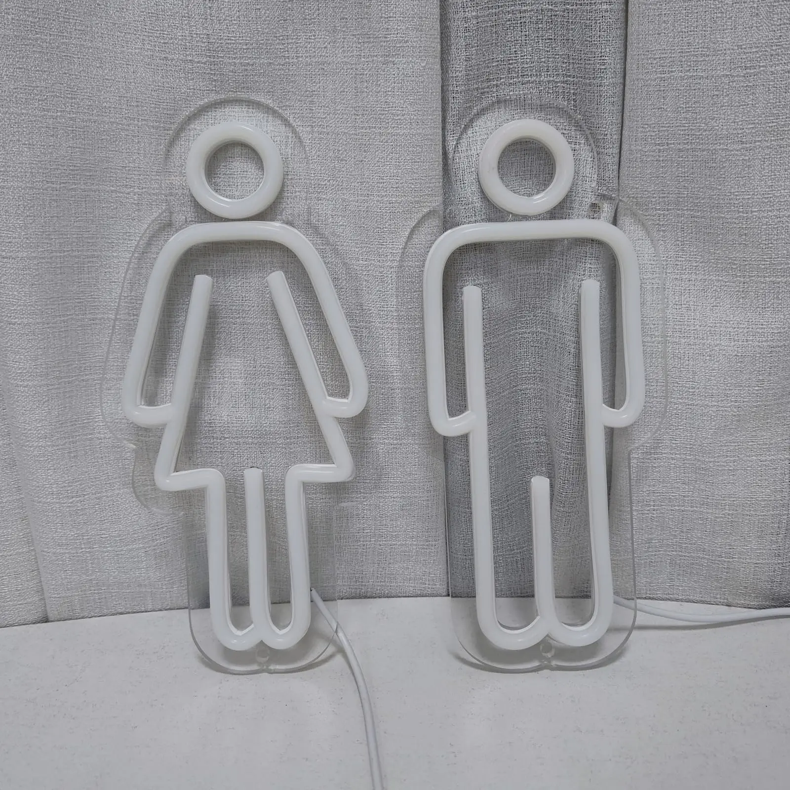 NONE Badezimmer-Neon für Wanddekoration, Toilette, Neon, dimmbar, USB-Stromversorgung, Rot, Blau, Neon für Badezimmer, Badezimmer, Schlafzimmer, Bar 6