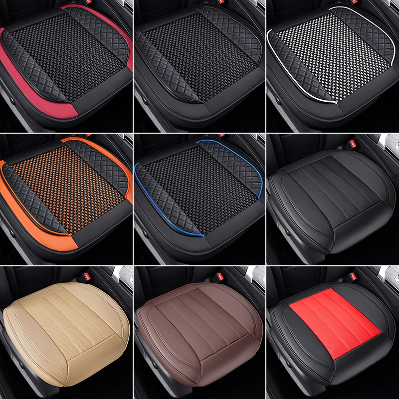 

High-grade PU Leather Car Seat Cover Breathable Wear-Resistant Anti Scratch Wrapped Seat Cushion Protector Luxury Car Interior