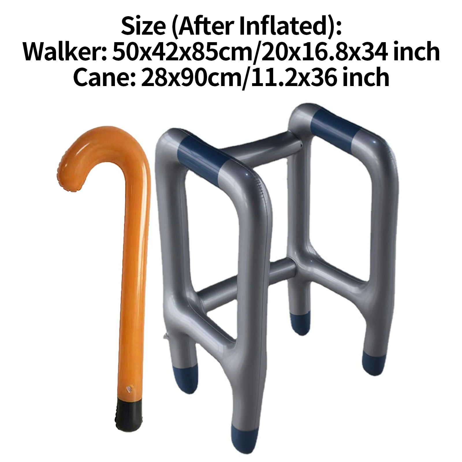Halloween Party Accessories Inflatable Walker And Cane Walking Stick PVC Inflatable Toys for Stage Performance