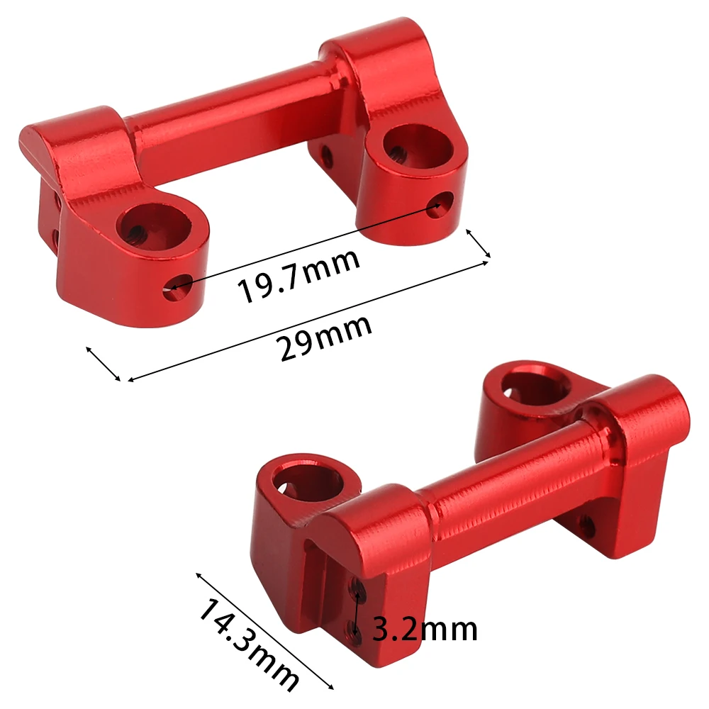 CNC Aluminum Alloy Front Bumper Mount Bracket Heavy Duty Upgrade Replacement Parts for Redcat Ascent 18 1/18 RC Crawler