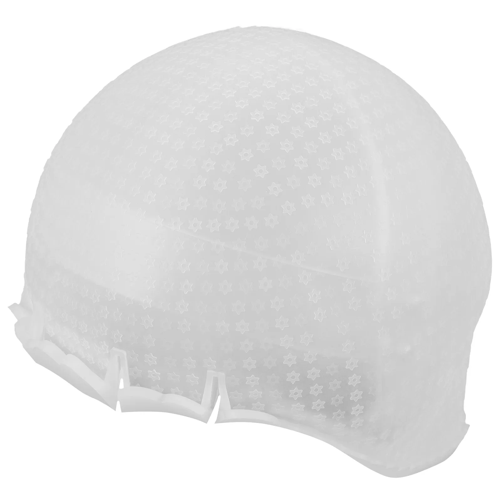 

Silicone Hair Highlighting Cap Reusable Soft Material Star Pattern Hair Dye Cap Pre-Punched Holes for Easy Highlights