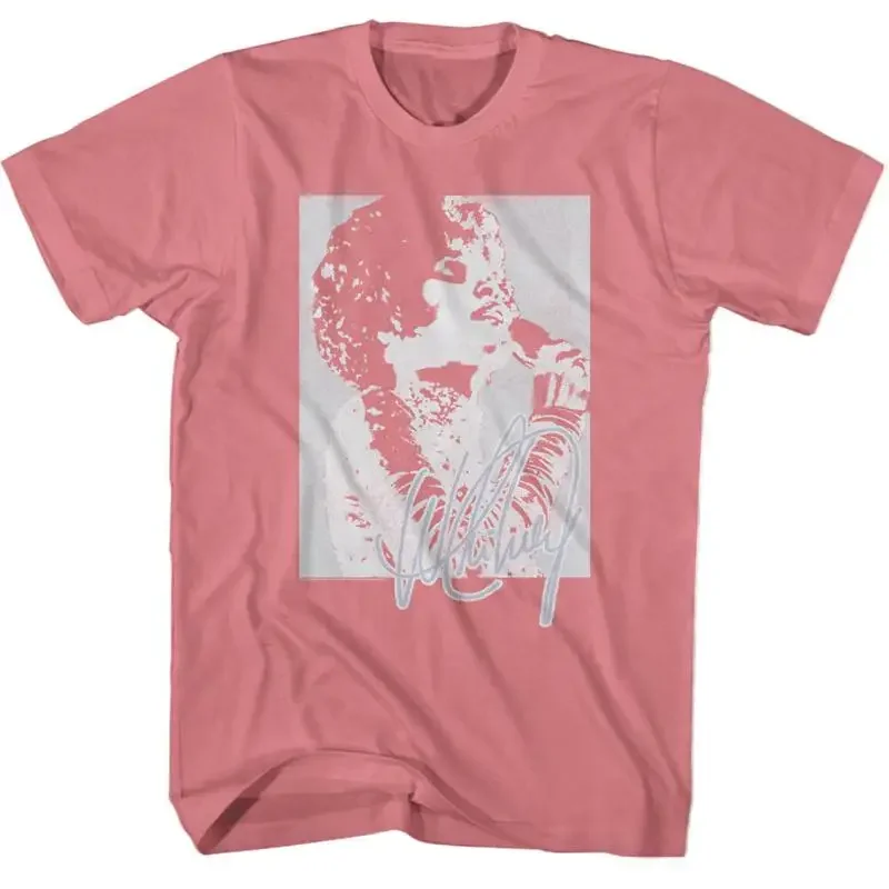 Whitney Houston T Shirt Americana Singer Woman New Licensed Mauvelous Cotton
