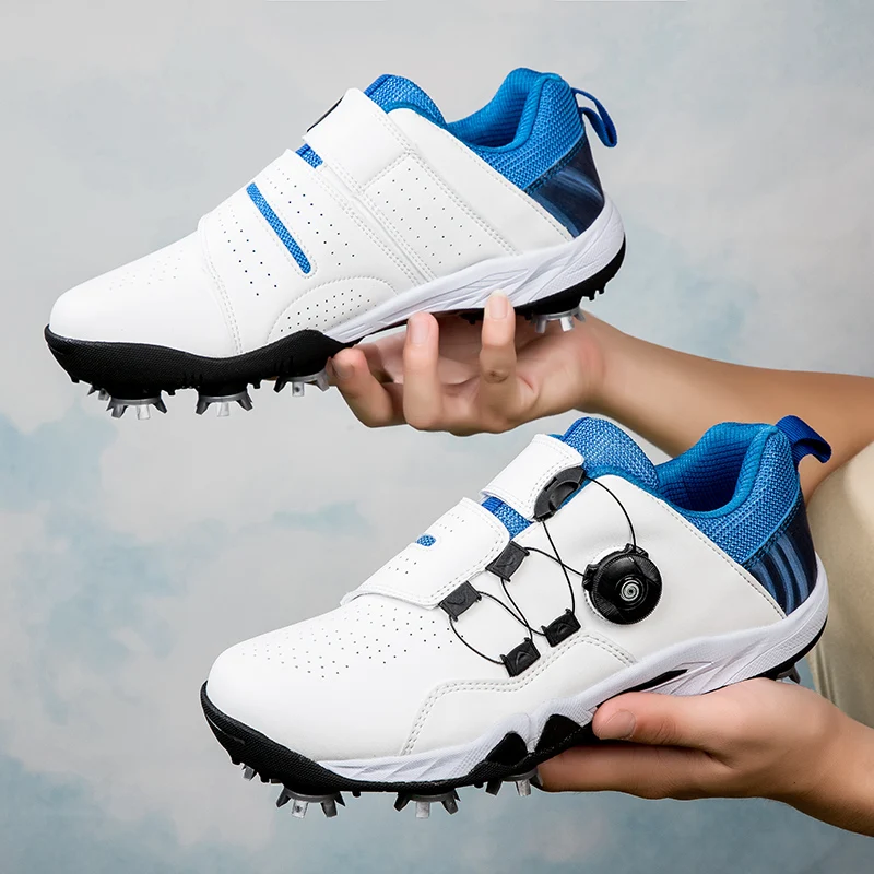 

Professional Men Golf Shoes Sport Women Training Spikes Golfer Sneakers Non-slip Couples Golf Athletic Outdoor Walking Shoes