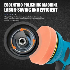آلة تلميع السيارات 12 فولت ملمع لاسلكي 8 تروس 380 واط إصلاح السيارات الكهربائية اللاسلكي ساندر البولندية أعلى 8 مبيعات لآلة صنفرة السيارات الكهربائية - رقم 3