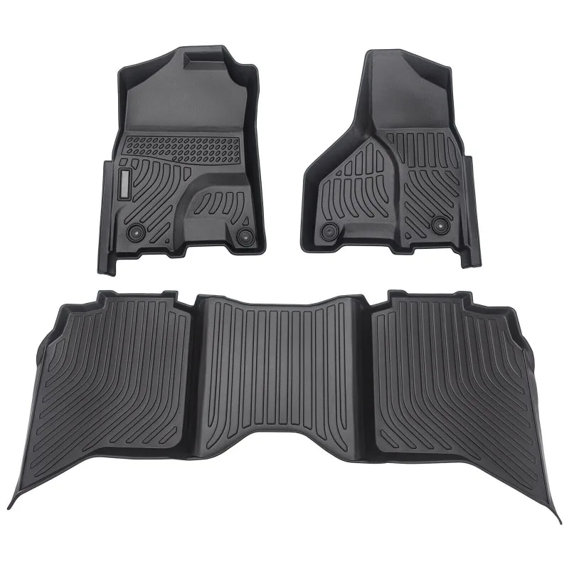 US Car Floor Mats for 13-18 Ram 1500 2500 3500 19-22 Ram 1500 Classic Crewcab Liner