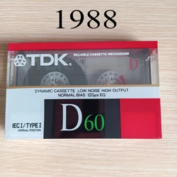 1PCS 1988 Standard Cassette Tape Empty 60 Minutes Magnetic Audio Tape Recording For Speech Music Recording high qulity